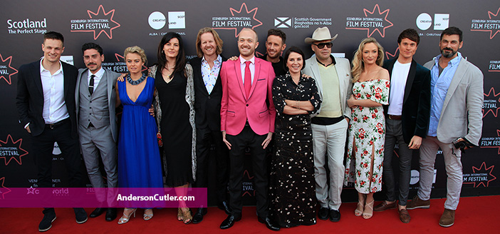 Lucid premiere @EIF2018 Director, Adam Morse with Billy Zane, Sadie Frost, Sophie Kennedy Clark, Laurie Calvert & cast