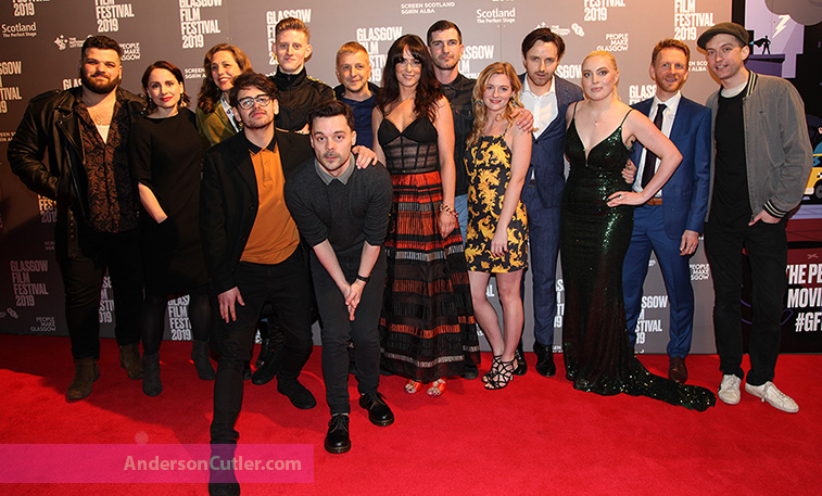 The cast of Beats Beats @ Glasgow Film Festival 2019